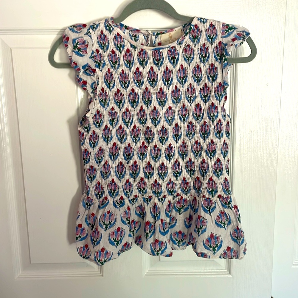 Perry Walker Collective Block Print Penny Top | Sz: S